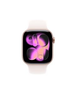 Apple Watch Series 11 GPS + Cellular 42 mm en aluminium Bracelet Sport rose poudré - M/L - MF8F4QL/A