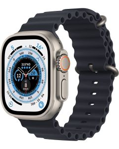 Apple Watch Ultra 49mm GPS + Cellular (Titanium Case, Ocean Band) - Noir