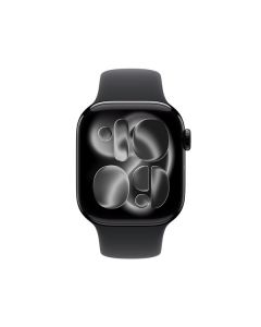 Apple Watch Series 11 GPS 42 mm en aluminium avec bracelet Sport noir – M/L – MEQU4QL/A