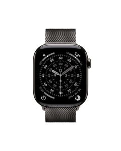 Apple Watch Series 11 GPS + Cellular 46 mm en titane ardoise avec boucle tressée – S/M – MFD34QL/A
