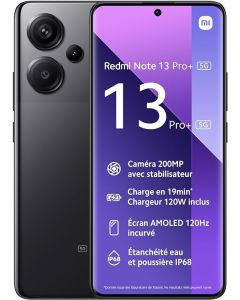 Xiaomi Redmi Note 13 Pro+ Dual Sim 5G 8GB / 256GB - Black - EUROPA [NO-BRAND]