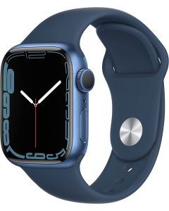 Apple Watch Series 7 (2021) 41mm Blue Aluminium Case with Blue Sport Band - Abyss Blue -  EUROPA [NO-BRAND]