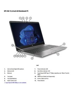 HP Notebook  250 G9 8GB/512 Intel core i5 - 6F204EA 