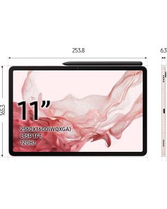 Samsung Galaxy Tab S8 128GB WIFI X700 - Pink Gold - EUROPA [NO-BRAND]