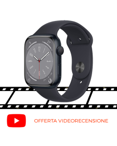 Apple Watch Series 8 (2022) 45mm Alluminio - Midnight - EUROPA [NO-BRAND] - APERTO PER VIDEORECENSIONE