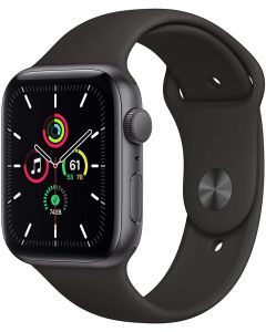 Apple Watch SE 44mm (2020) Space Grey Aluminium - Black Sport Band - EUROPA [ NO-BRAND]