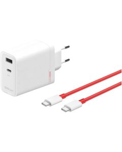 OnePlus SuperVooc 120W + Cavo (Type-C + Type-A) - White